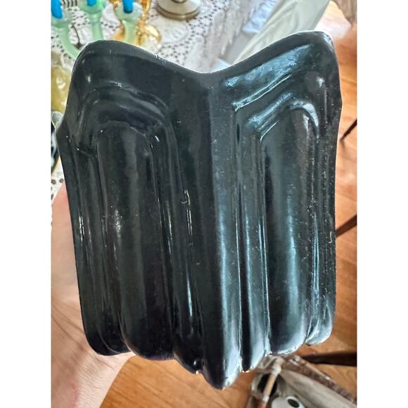 2 Vintage BON CHEF Fluted Pewter BLACK Individual Baking Serving Cups Bowls pair - Picture 15 of 16